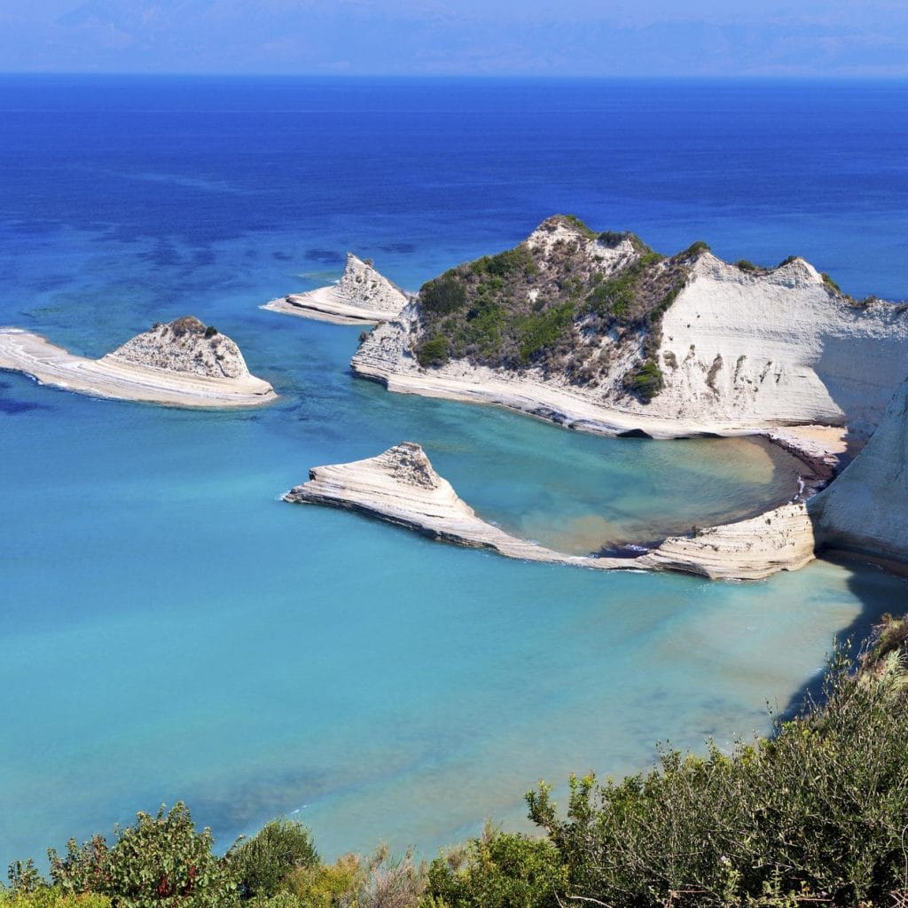 Cape Drastis at Corfu island in Greece