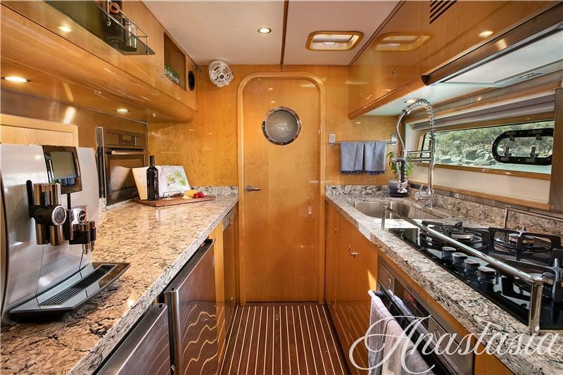 Catamaran Anastasia - kitchen - High Point Yachting