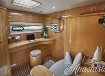 Catamaran Anastasia - Owner cabin vanity - High Point Yachting