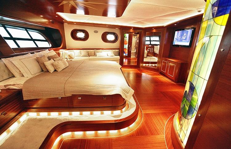 Master Cabin Double Bed on Sea Yacht Charter Relaxing Experience - High Point Yachting
