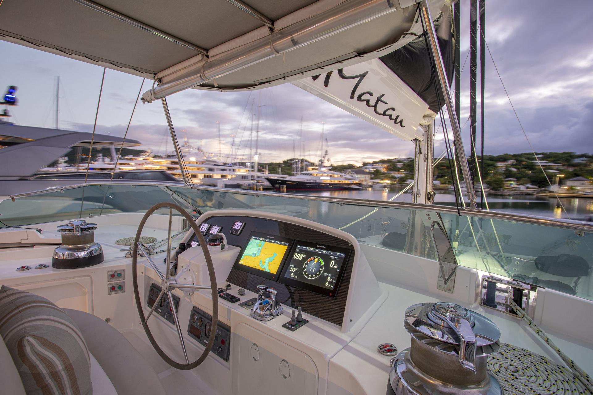 Catamaran Matau at the Antigua Charter Meeting