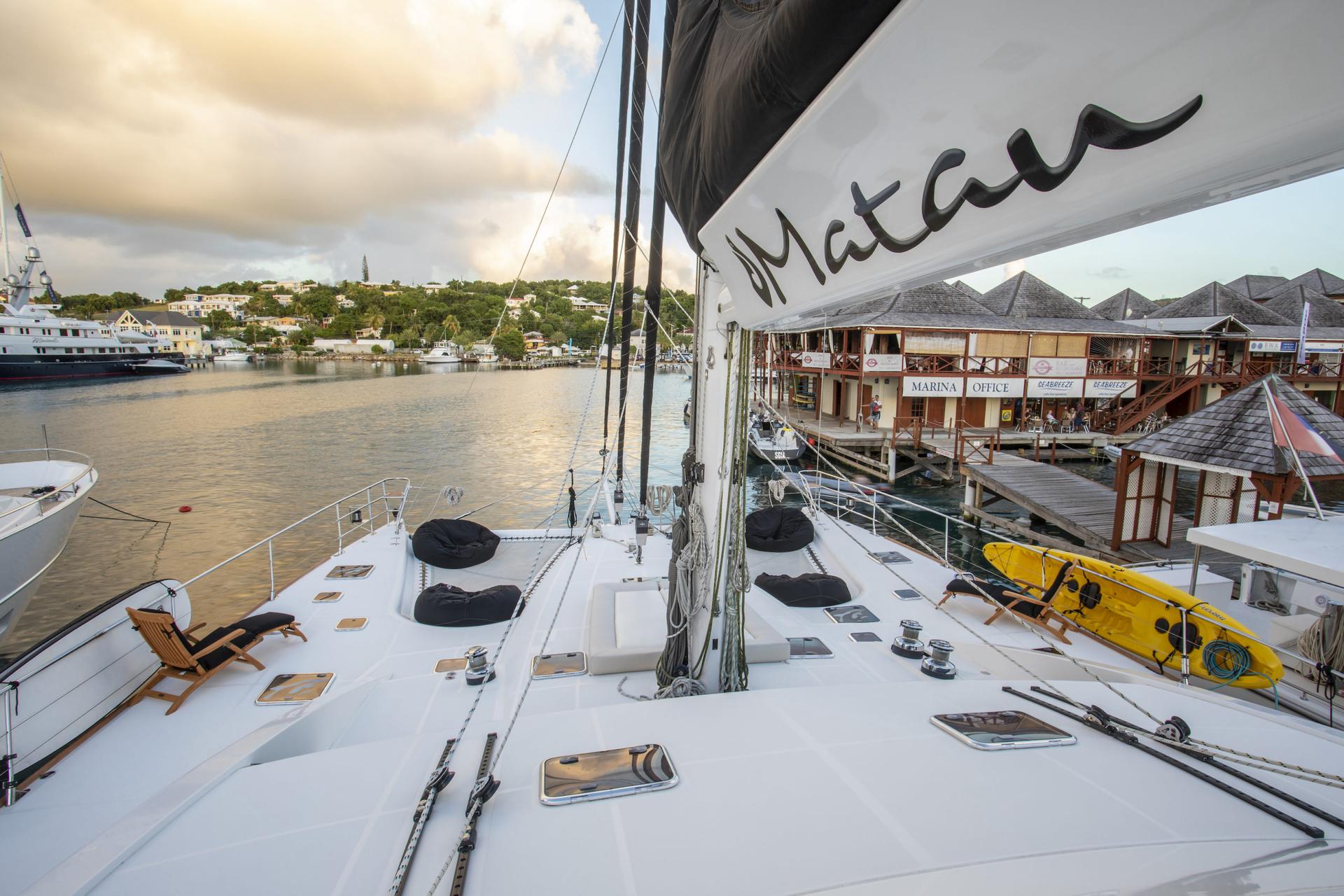 Catamaran Matau at the Antigua Charter Meeting