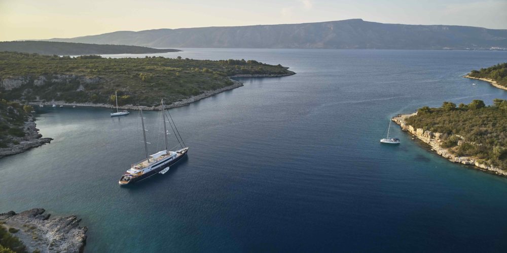 Sailing Yacht Dalmatino Croatia anchorage