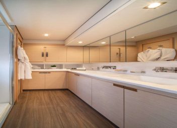 Aether yacht charter bathroom