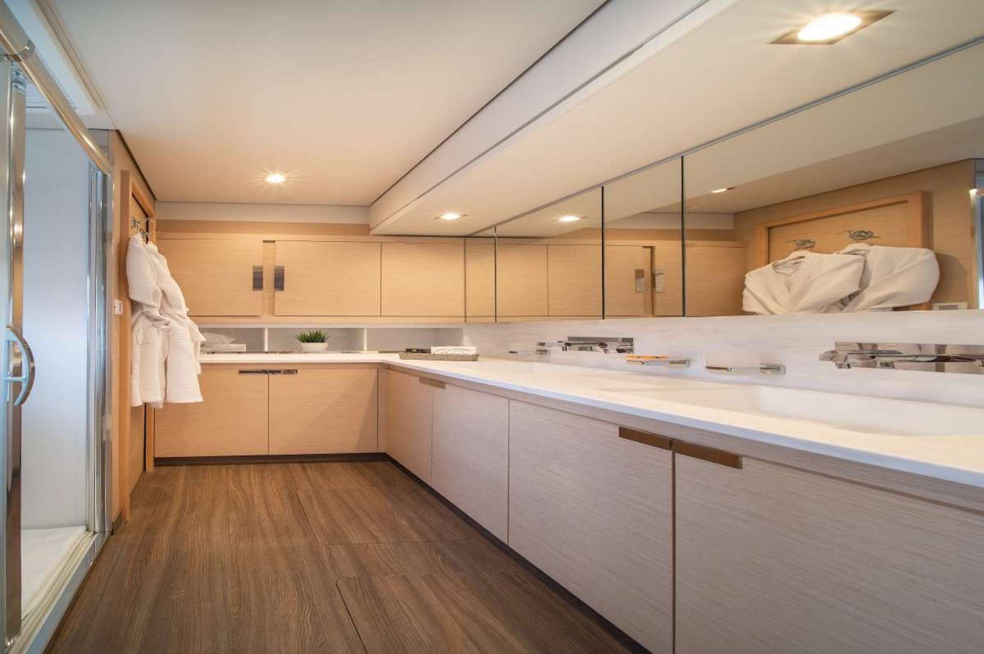 Aether yacht charter bathroom