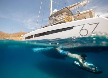 Aether yacht charter catamaran