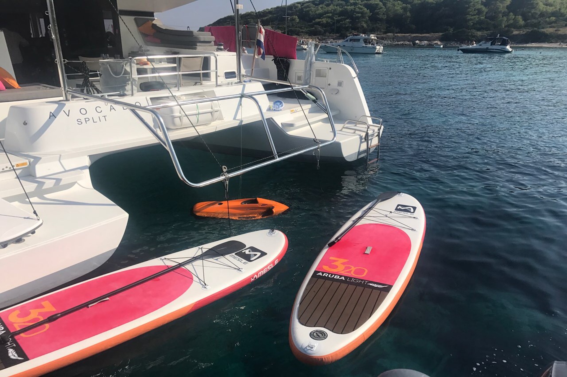 Avocado yacht charter water toys
