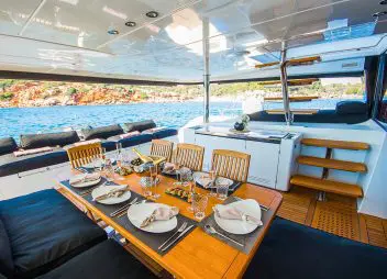 Carpe Diem aft deck yacht charter