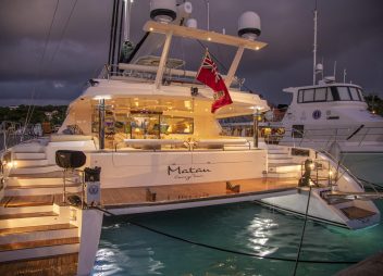 Catamaran Matau at the Antigua Charter Meeting