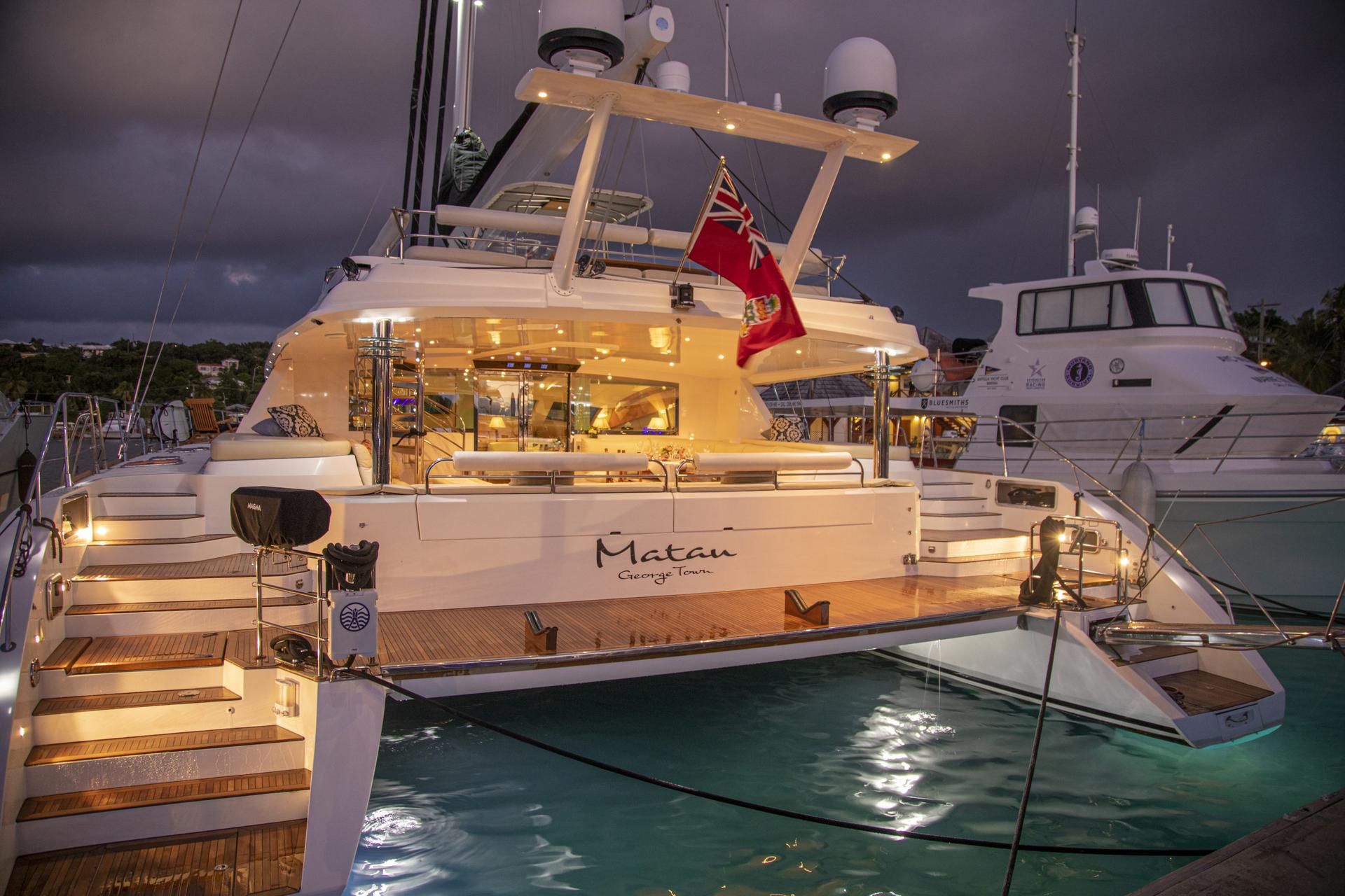 Catamaran Matau at the Antigua Charter Meeting