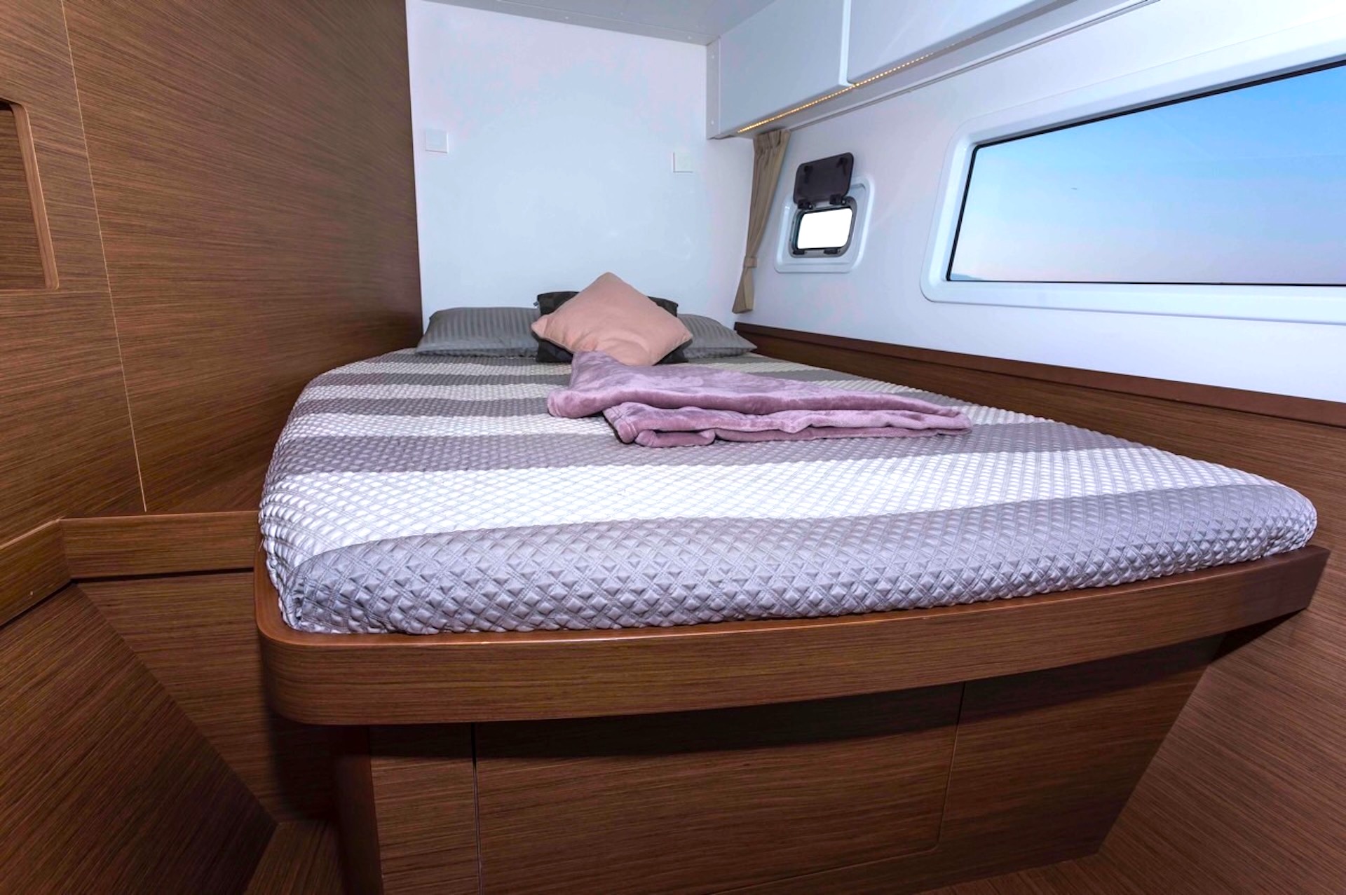 catamaran yacht charter cabin