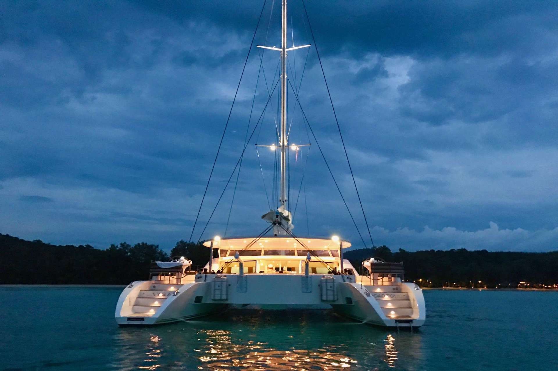catamaran yacht charter Laysan