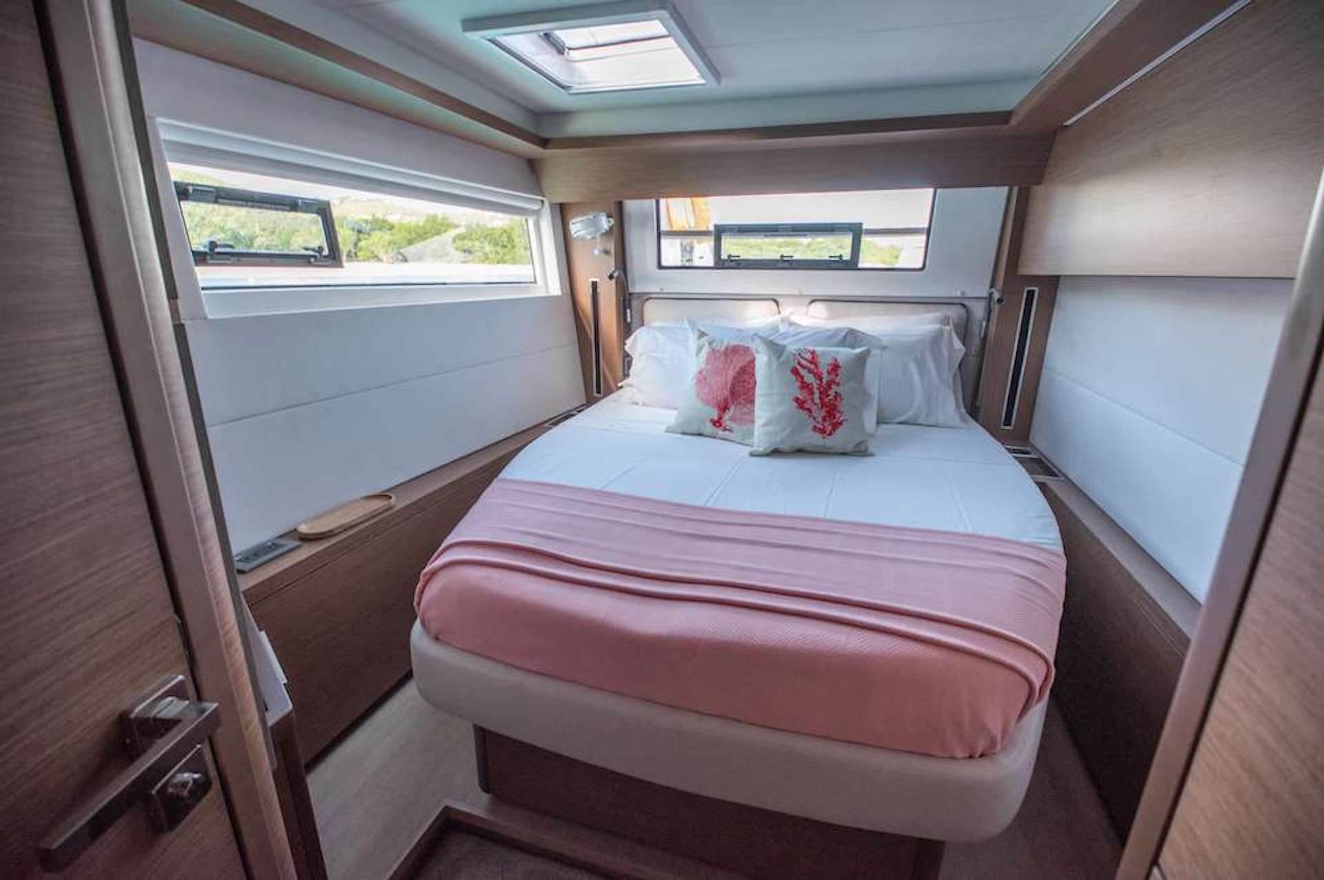 catamaran yacht charter Karma luxury cabin