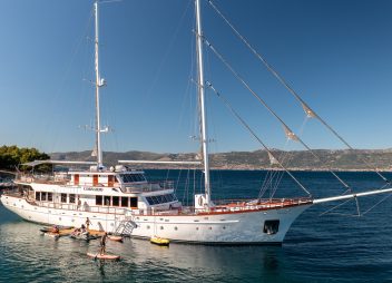 Croatian crewed yacht charter Corsario water toys