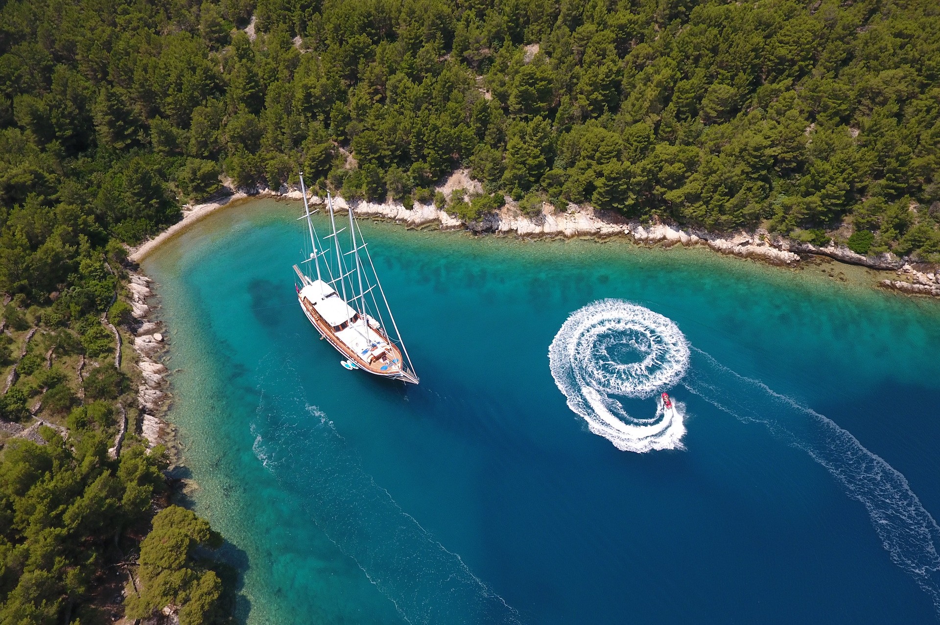 Croatian yacht charter Dolce Vita anchor
