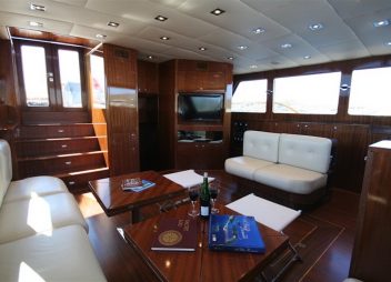 gulet yacht charter saloon