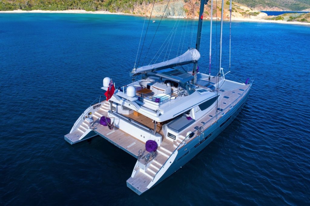 Luxury crewed catamaran Caribbean