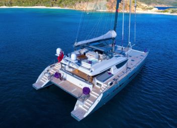 Luxury crewed catamaran Caribbean