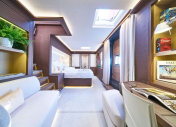 luxury master cabin Adriatic Dragon catamaran