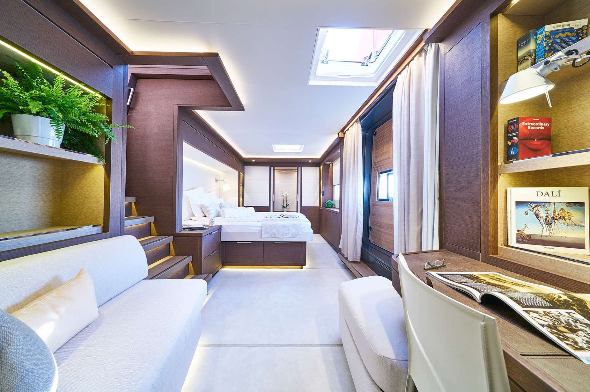 luxury master cabin Adriatic Dragon catamaran