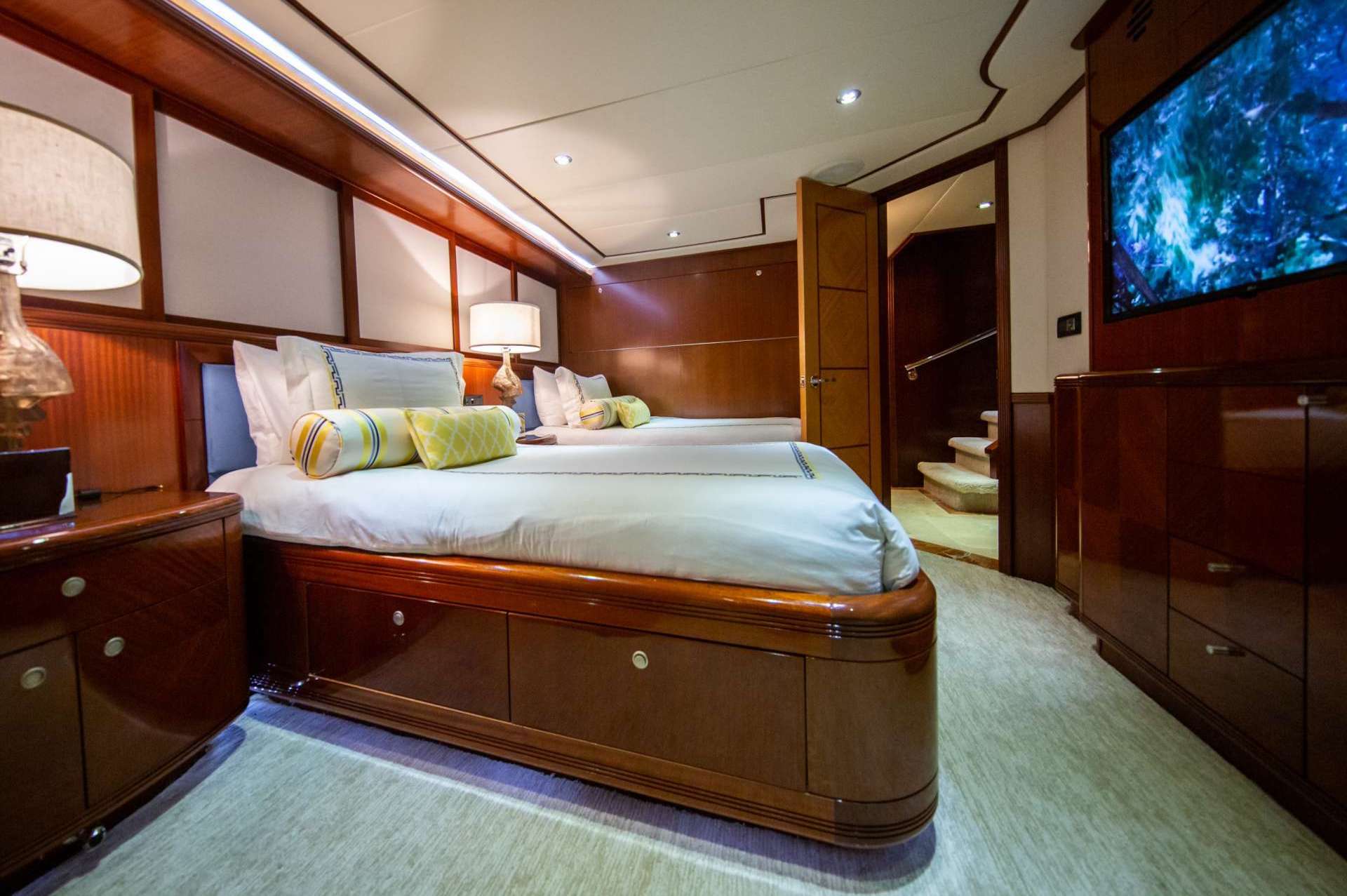 luxury yacht charter Just Enough cabin