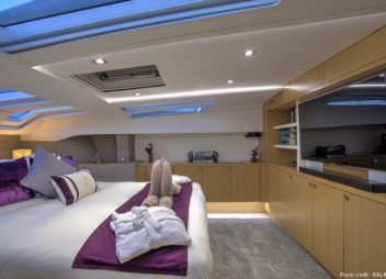 Master cabin catamaran NAMASTE