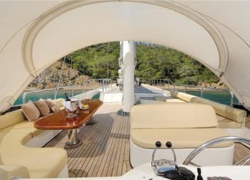 Sailing yacht flybridge area Alessandro