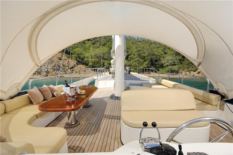 Sailing yacht flybridge area Alessandro