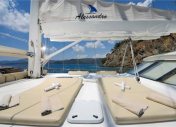 Yacht Alessandro sunbathing area
