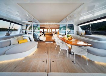 yacht charter Adriatic Dragon aft deck