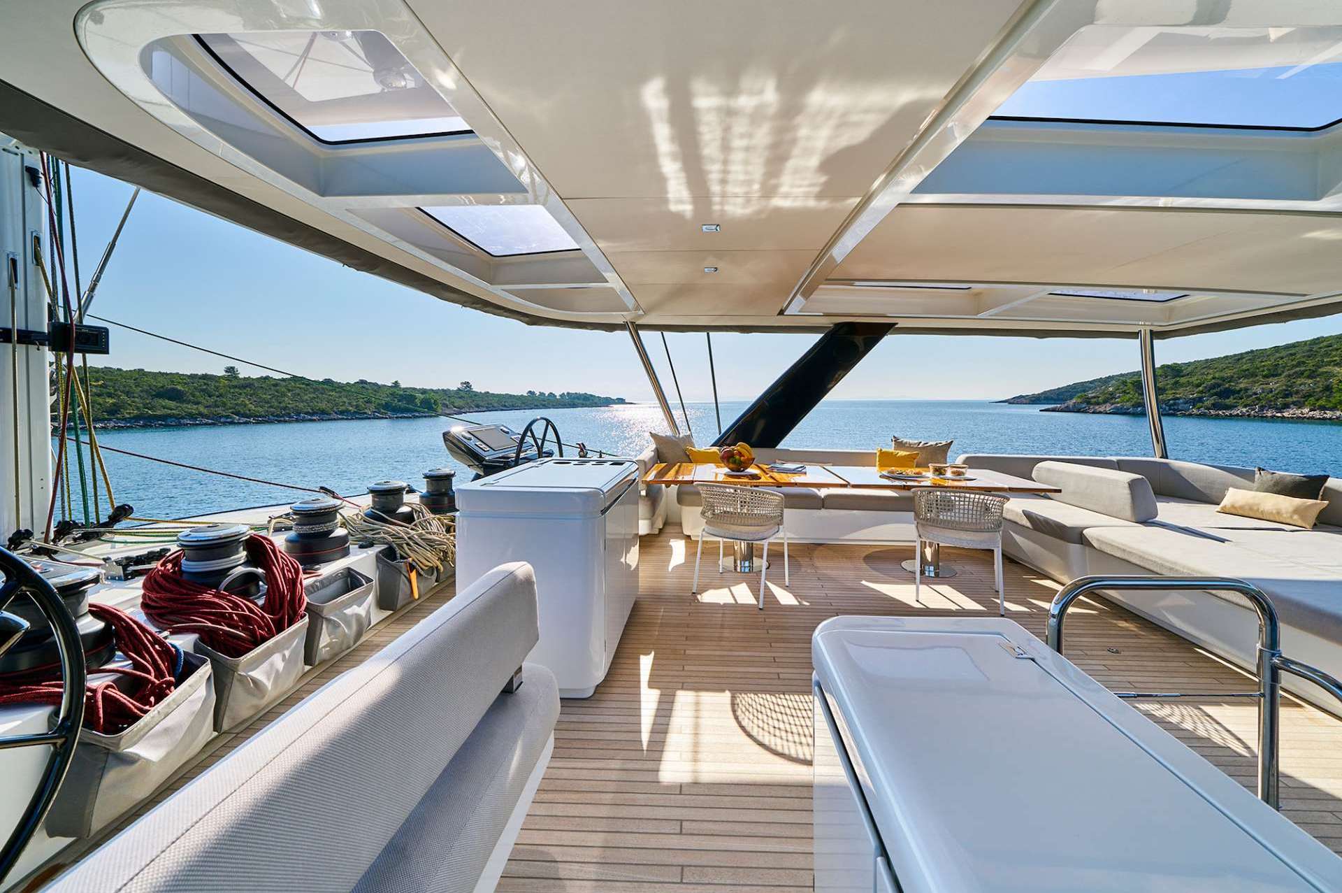 yacht charter Adriatic Dragon fly bridge