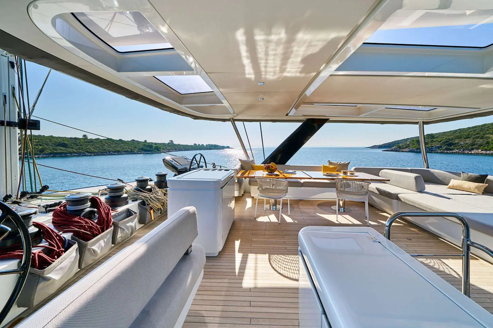 yacht charter Adriatic Dragon fly bridge