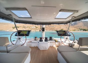 yacht charter Aether fly bridge