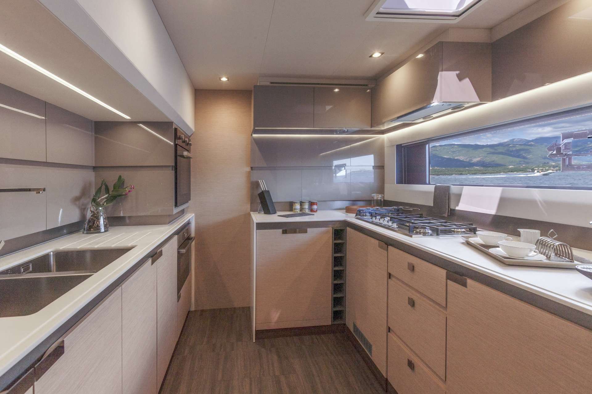 yacht charter Aether galley