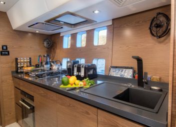 yacht charter Euphoria galley