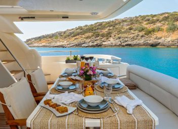 yacht charter George V aft deck