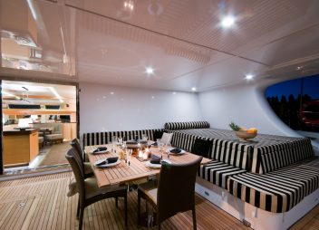 yacht charter Ipharra aft deck