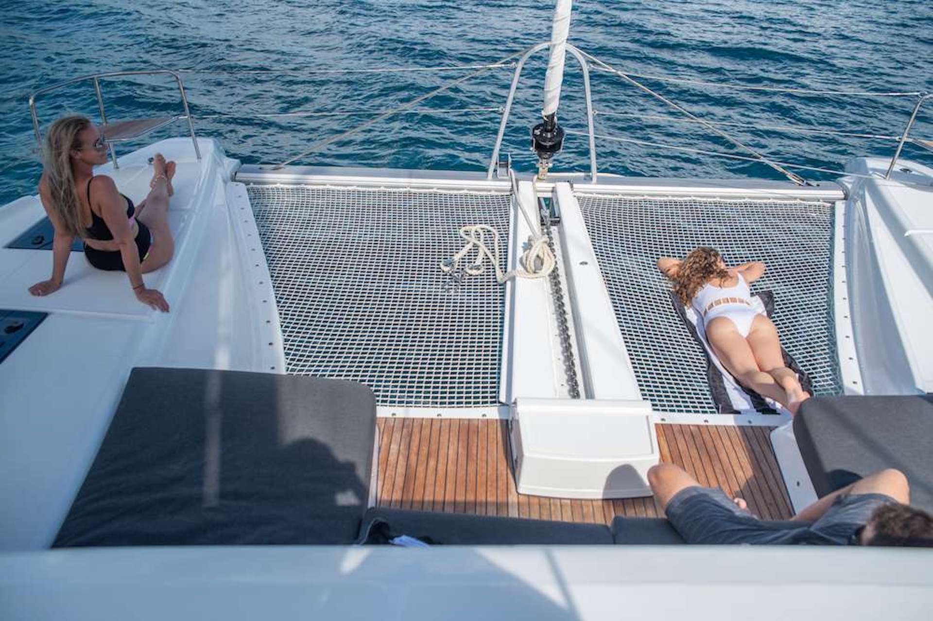 yacht charter Karma sun deck