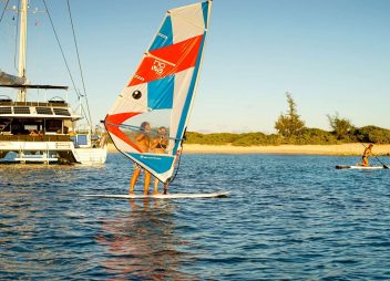 yacht charter Kaskazi Four windsurfing