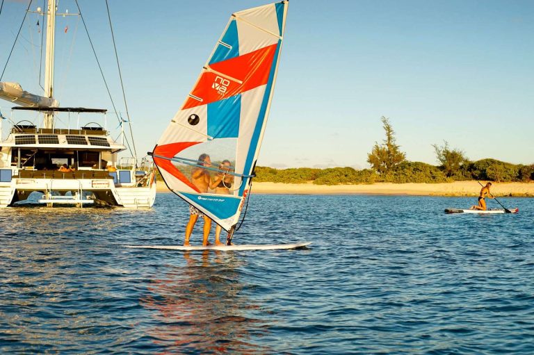 yacht charter Kaskazi Four windsurfing