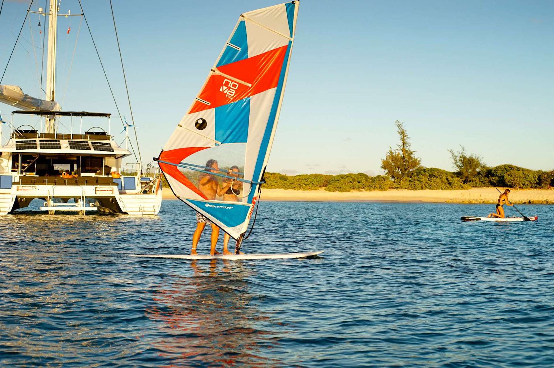 yacht charter Kaskazi Four windsurfing