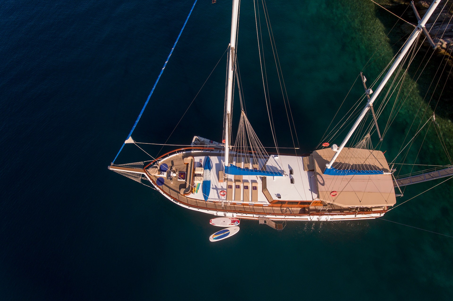 yacht charter Malena birdview