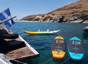 yacht charter water toys Boom