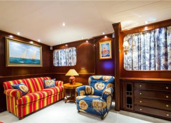 Yacht Star Of The Sea Master cabin sofas