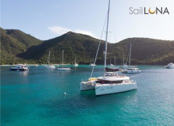 Luna Catamaran Lagoon 450 Virgin Islands charter with wonderful crew & excellent chef, perfect for family vacations - High Point Yachting