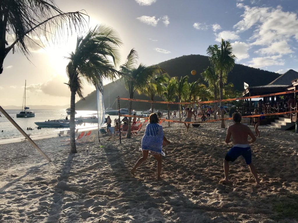 crewed catamarans charters in the Caribbean, White Bay Beach - High Point Yachting