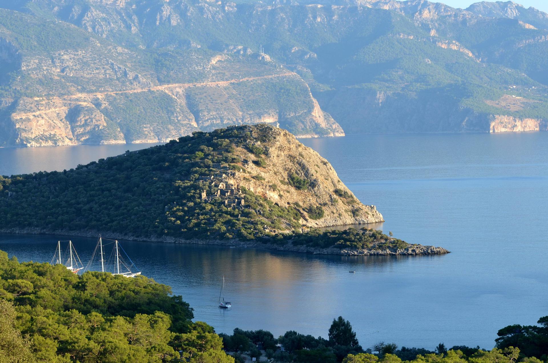 Quiet Summer Mediterranean Destiantions, yachting destination: Gemiler Island Turkey – High Point Yachting