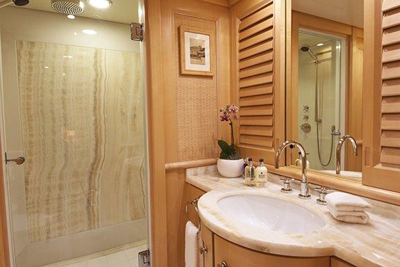 Sailing in Luxury Bathroom Cabin - High Point Yachting