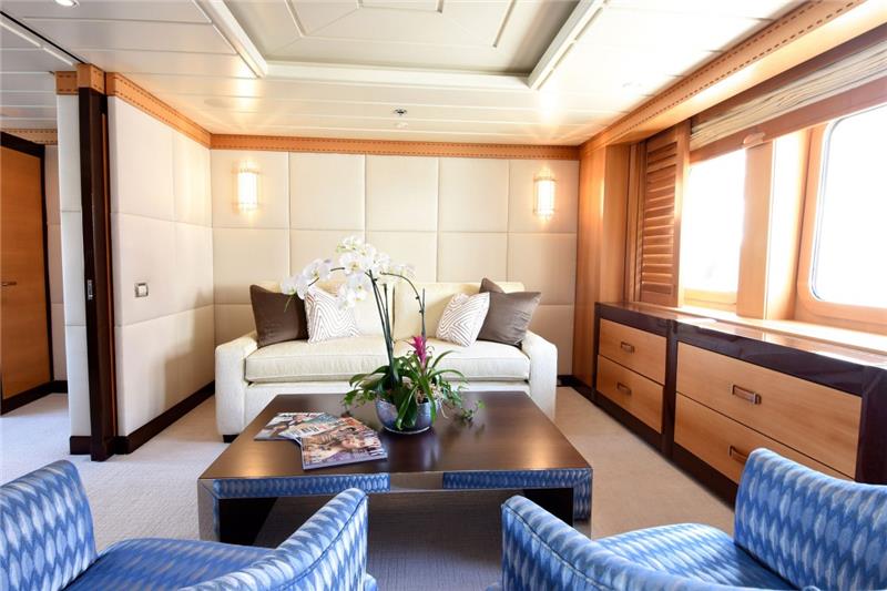 Nita K II Motor Yacht Charter Great Sailing Comfort Indoor salon cabin - High Point Yachting