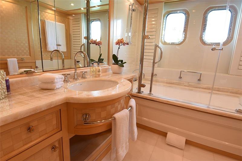 Sailing in Luxury Bathroom Cabin - High Point Yachting